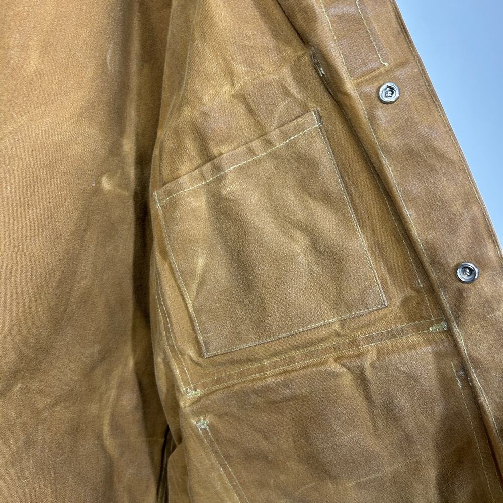 CC Filson Tin Cloth Cruiser Jacket Coat Mens 44 Large Brown Made in USA - Picture 9 of 9
